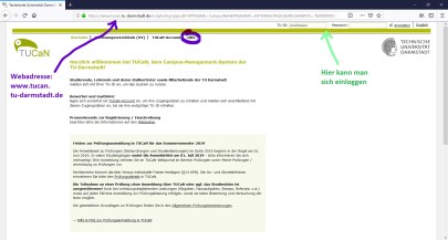 TUCaN-Startseite