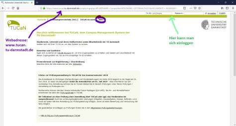 TUCaN-Startseite